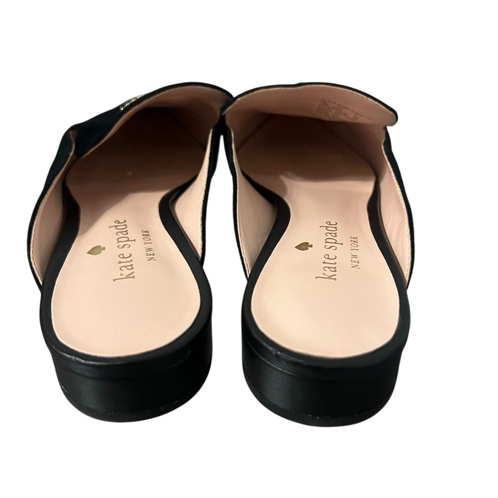 kate spade Black Pointed Toe Suede Mules - Picture 5 of 8